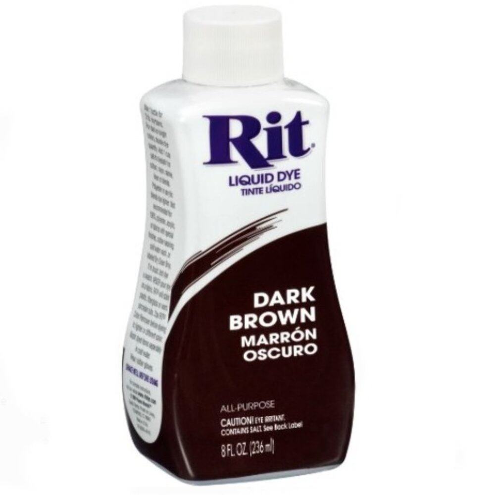 Rit Dye Liquid Fabric Dye Dark Brown 8 fl. oz. NEW